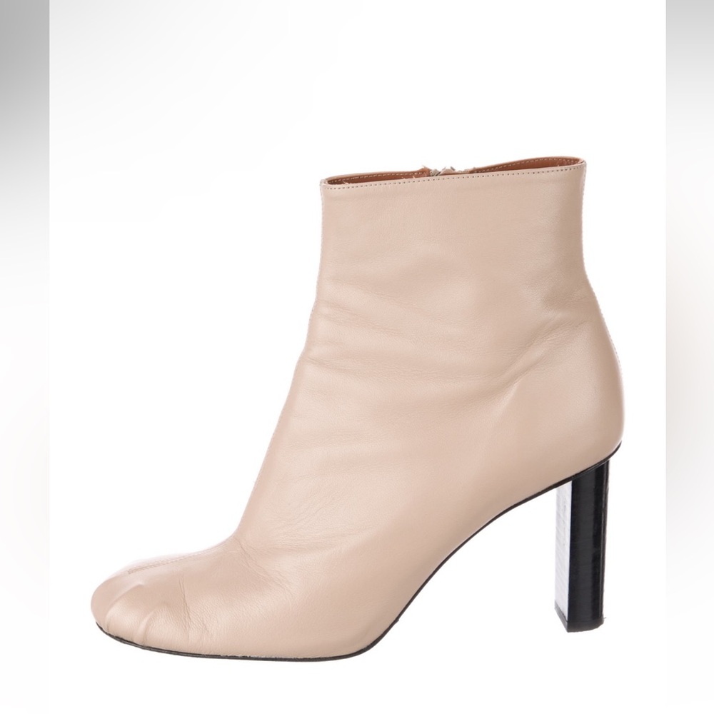 Joseph Ruched Vegan Leather Ankle Boots